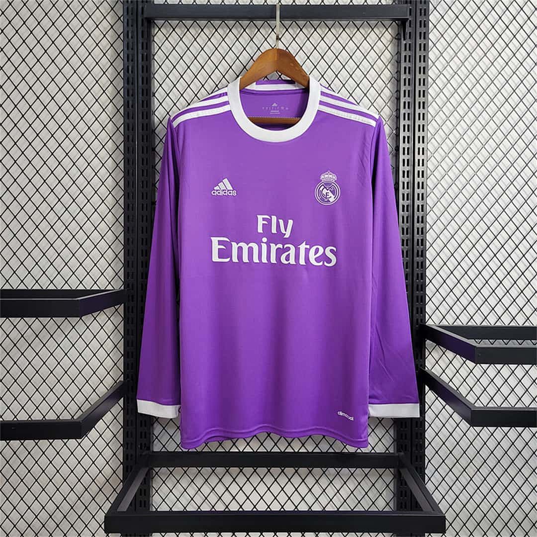 16-17 Real Madrid away purple long sleeve 3