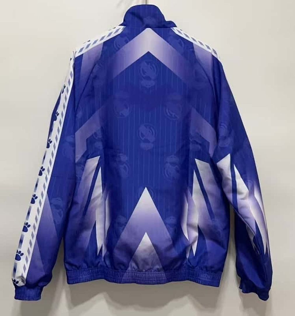 96-97 Real Madrid Retro Trench Coat Reversible Windbreaker Double-Sides Jacket 7
