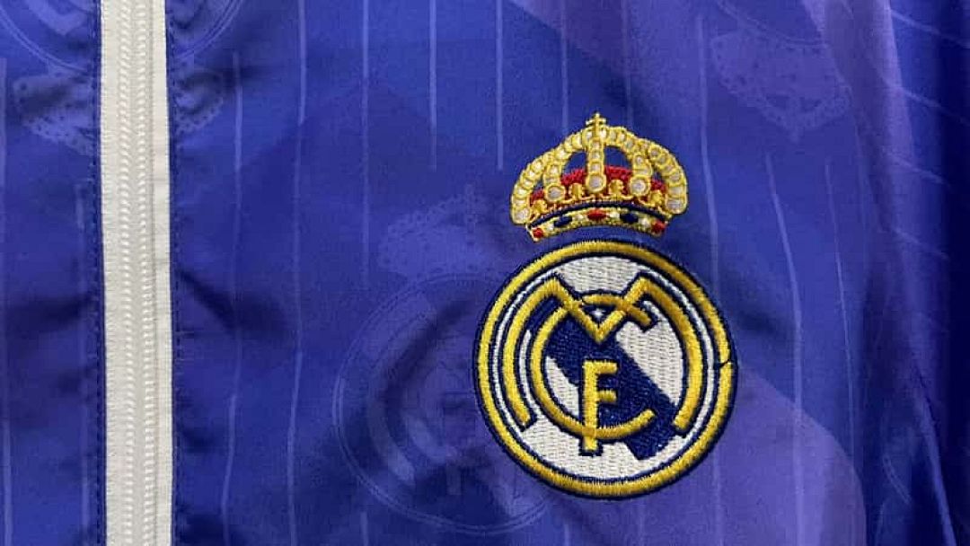 96-97 Real Madrid Retro Trench Coat Reversible Windbreaker Double-Sides Jacket 9