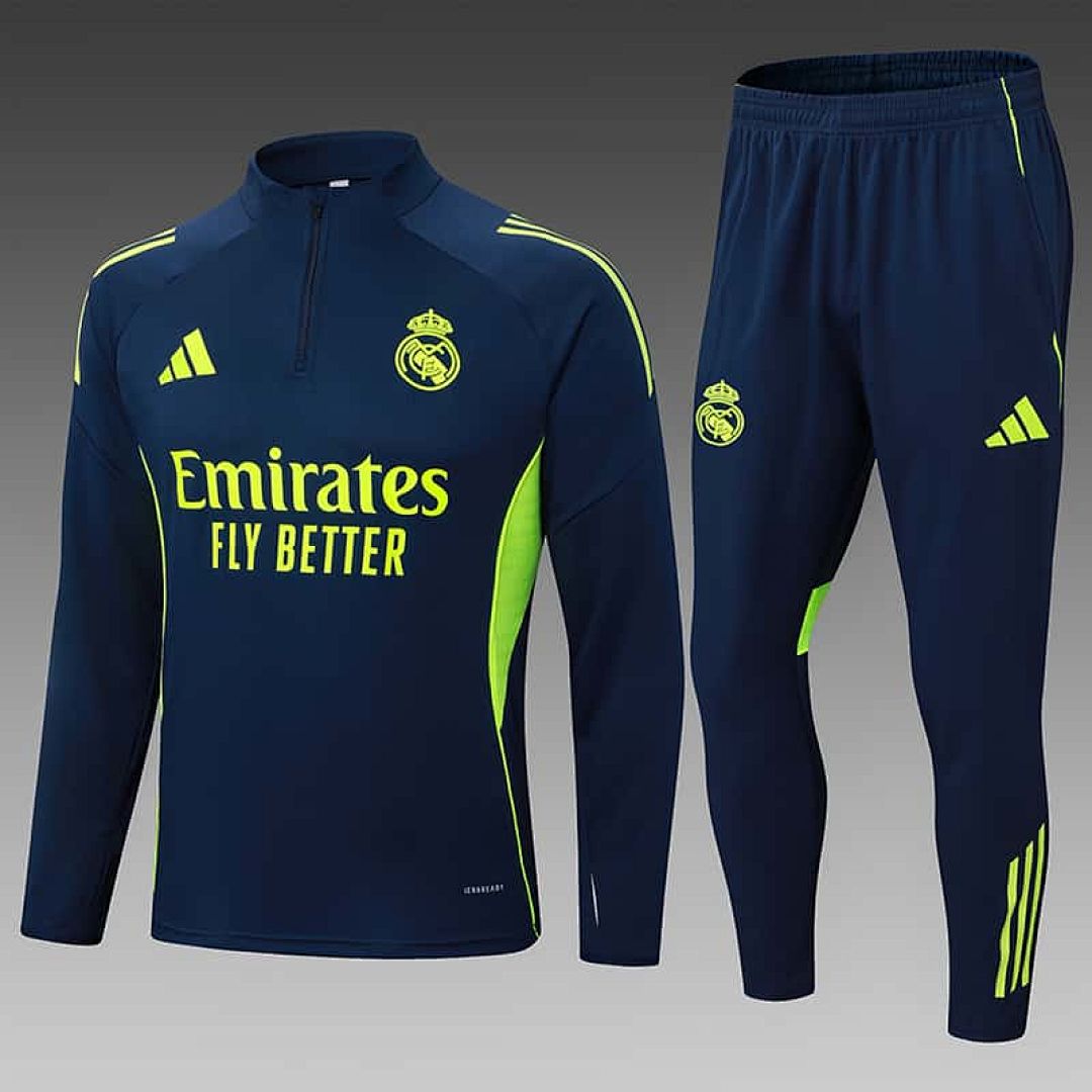 25-26 Real Madrid Training Kits Tracksuits Sweatshirt Cheap Football Jersey Wholesale Yupoo 2