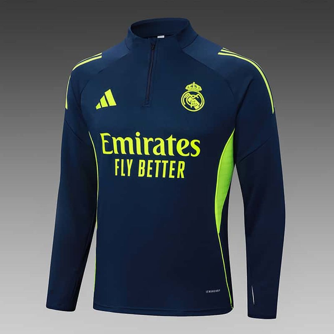 25-26 Real Madrid Training Kits Tracksuits Sweatshirt Cheap Football Jersey Wholesale Yupoo 3