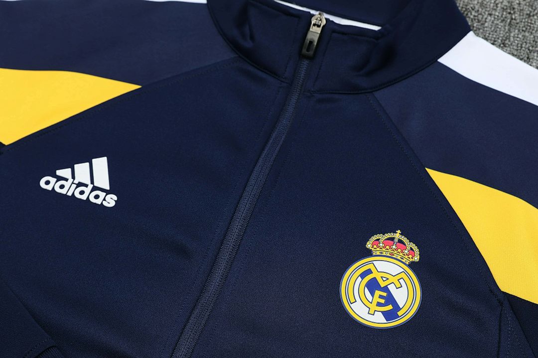 98-99 Retro Real Madrid Training Kits Tracksuits Jacket Cheap Football Jersey Wholesale Yupoo 2