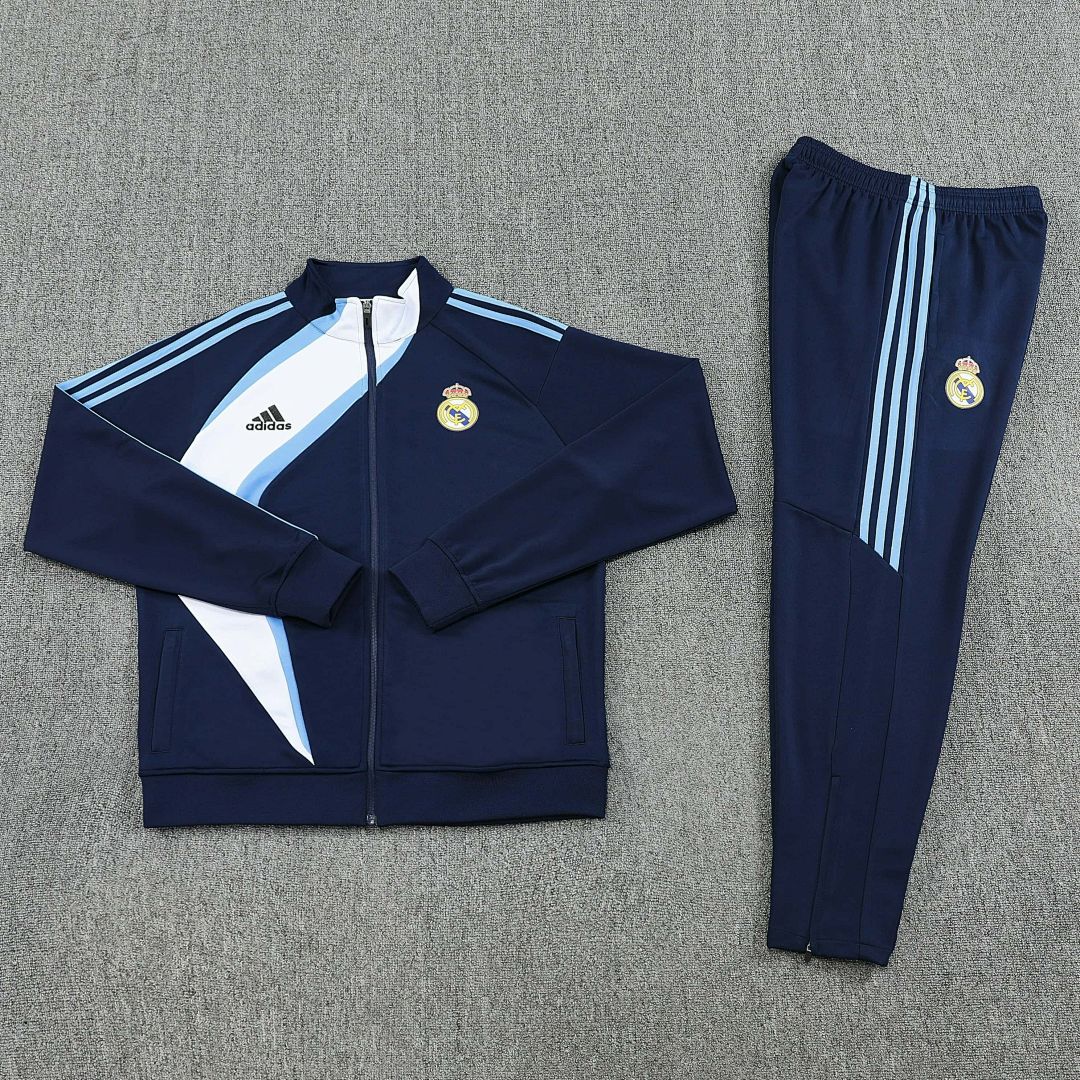25-26 Retro Real Madrid Training Kits Tracksuits Jacket Cheap Football Jersey Wholesale Yupoo 4