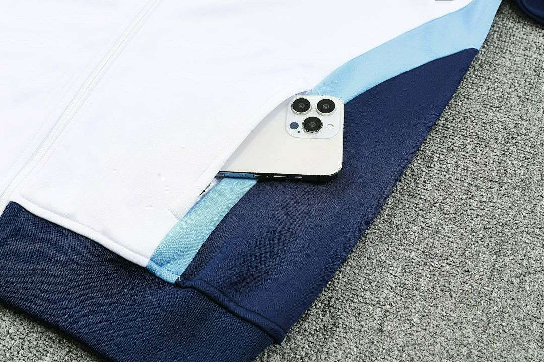 04-05 Retro Real Madrid Training Kits Tracksuits Jacket Cheap Football Jersey Wholesale Yupoo 3