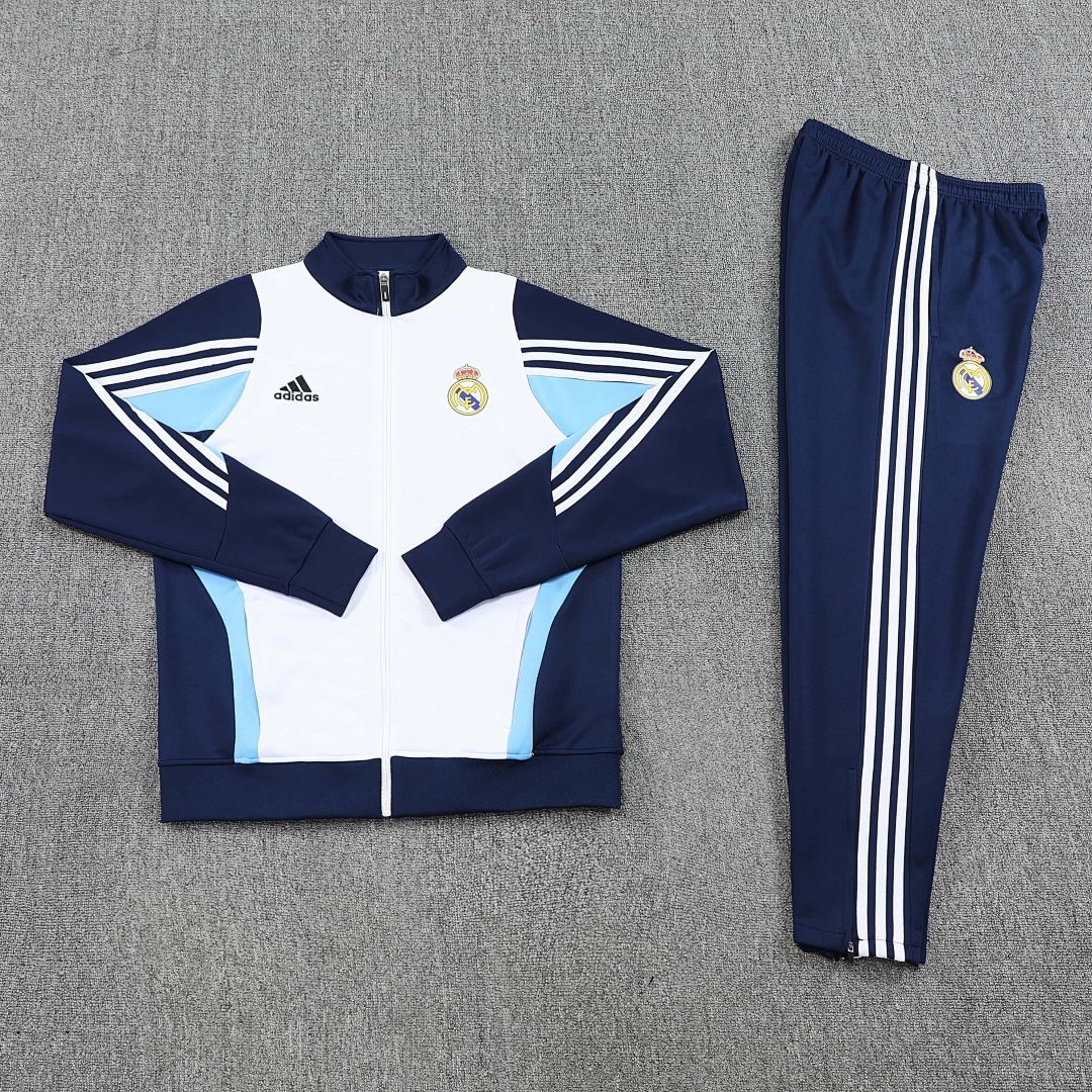 04-05 Retro Real Madrid Training Kits Tracksuits Jacket Cheap Football Jersey Wholesale Yupoo 4