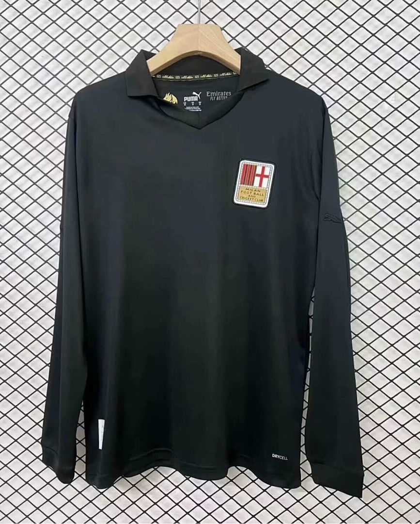 Long Sleeve 24_25 AC Milan 125th Anniversary Black SIZE S-XXL