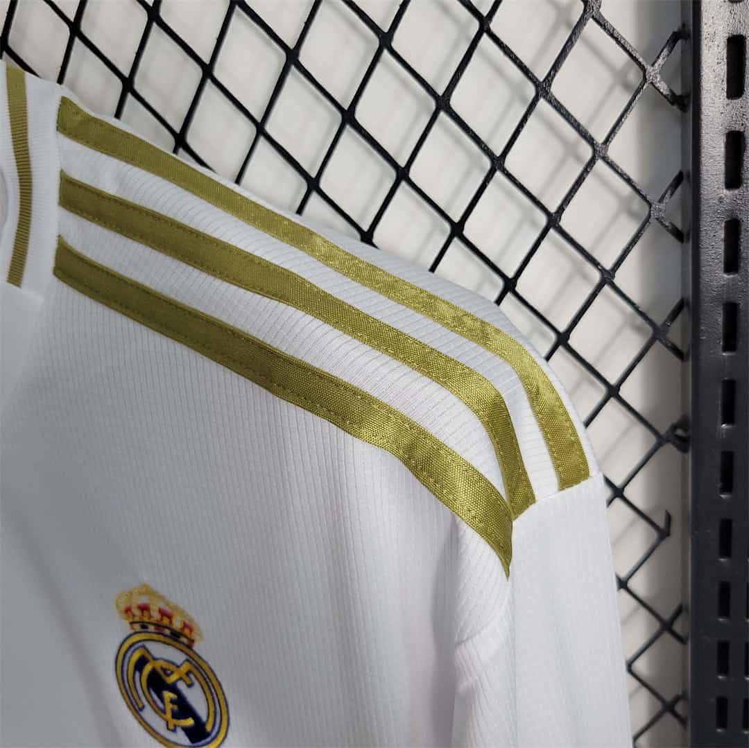 19-20 Real Madrid home white long sleeve 4