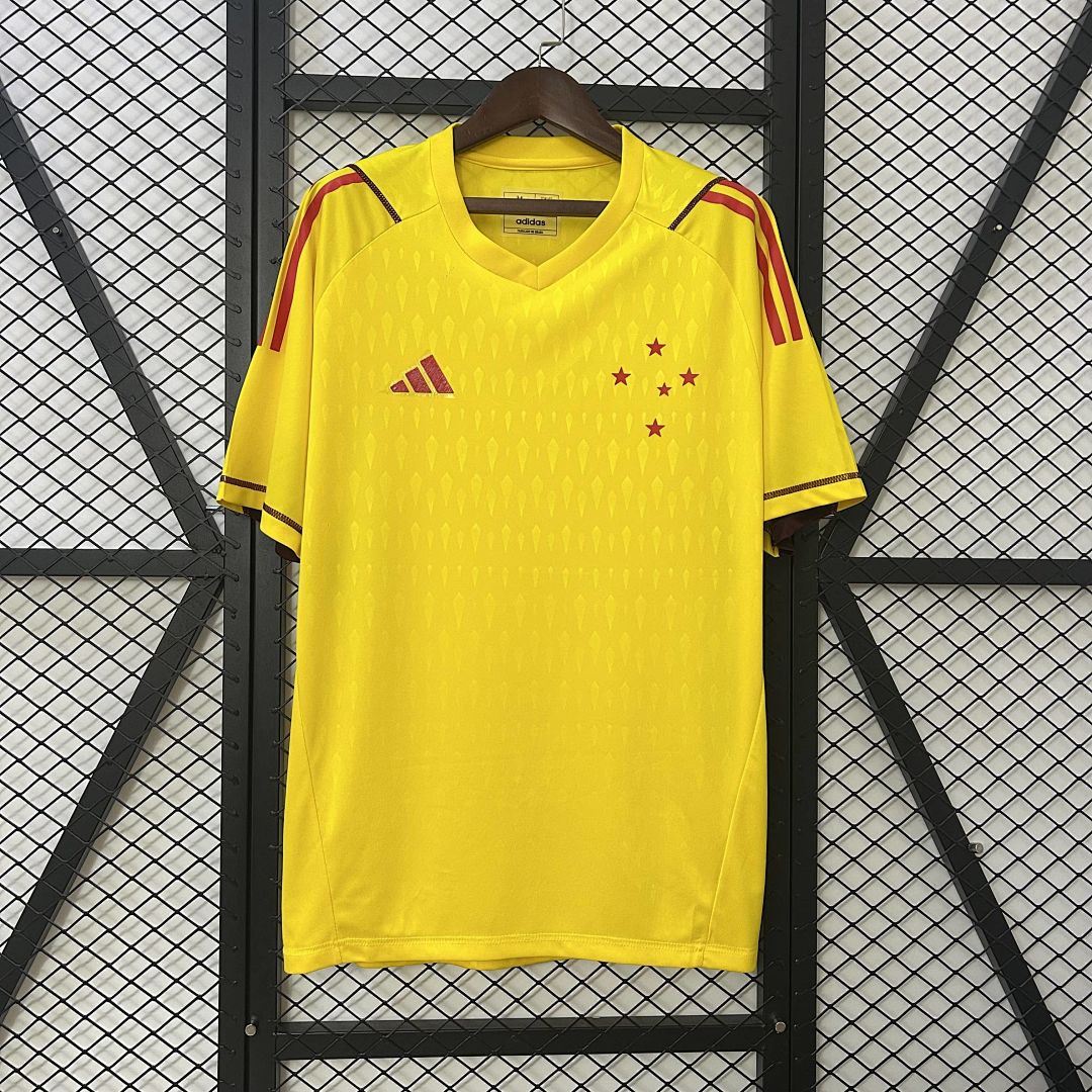 24_25 Cruzeiro Limited Edition Goalkeeper Yellow Jersey S-4XL