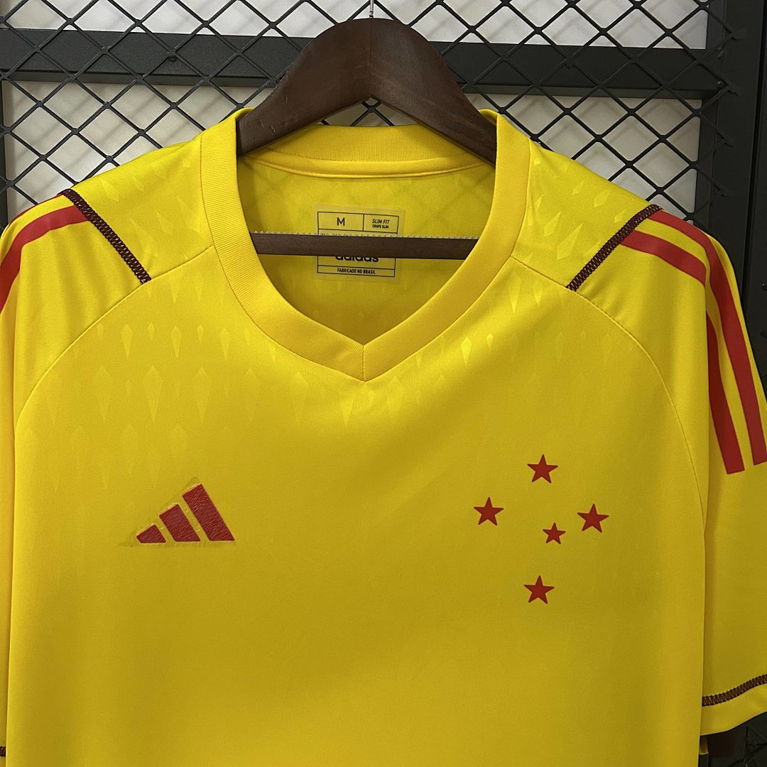 24_25 Cruzeiro Limited Edition Goalkeeper Yellow Jersey S-4XL 2
