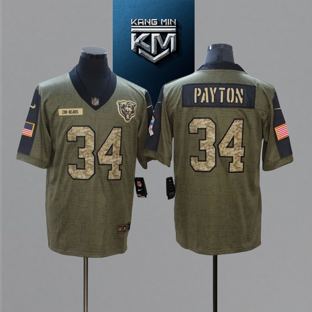 2021 New Tribute Camo Edition NFL Jersey S-XXXL 7