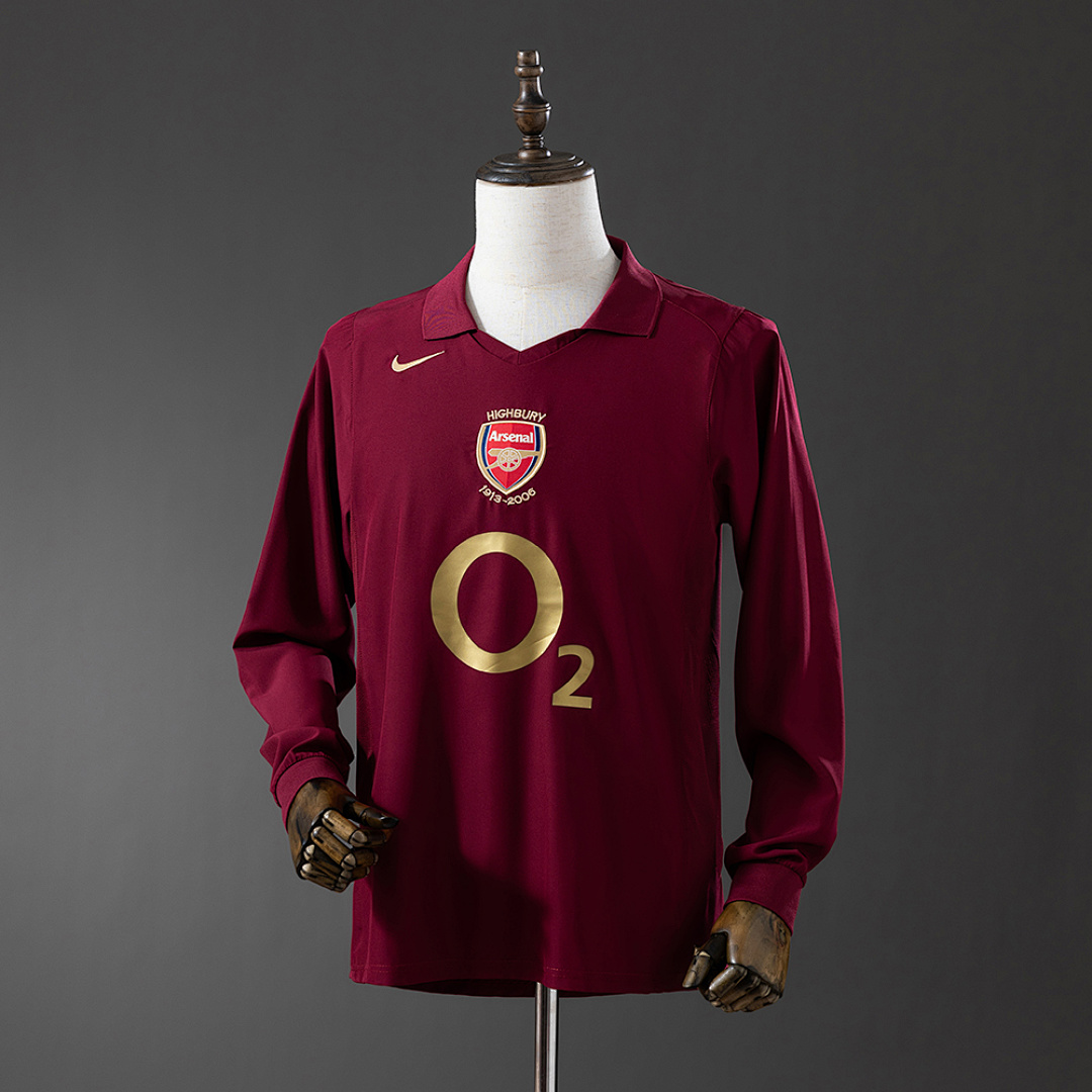 Retro Long Sleeve 05/06 Arsenal home S-XXL