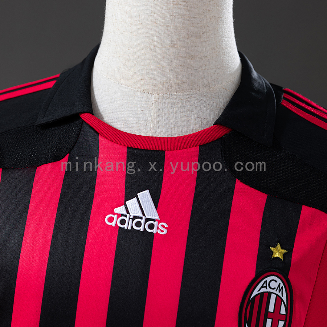 Retro Long Sleeve AC Milan 07/08 Home S-XXL 6