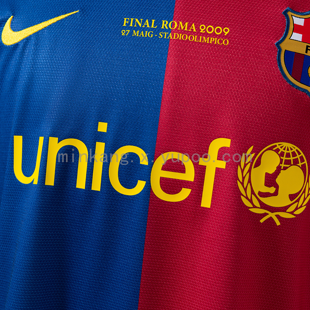 Retro Barcelona 08/09 UEFA Champions League Home S-XXL 5