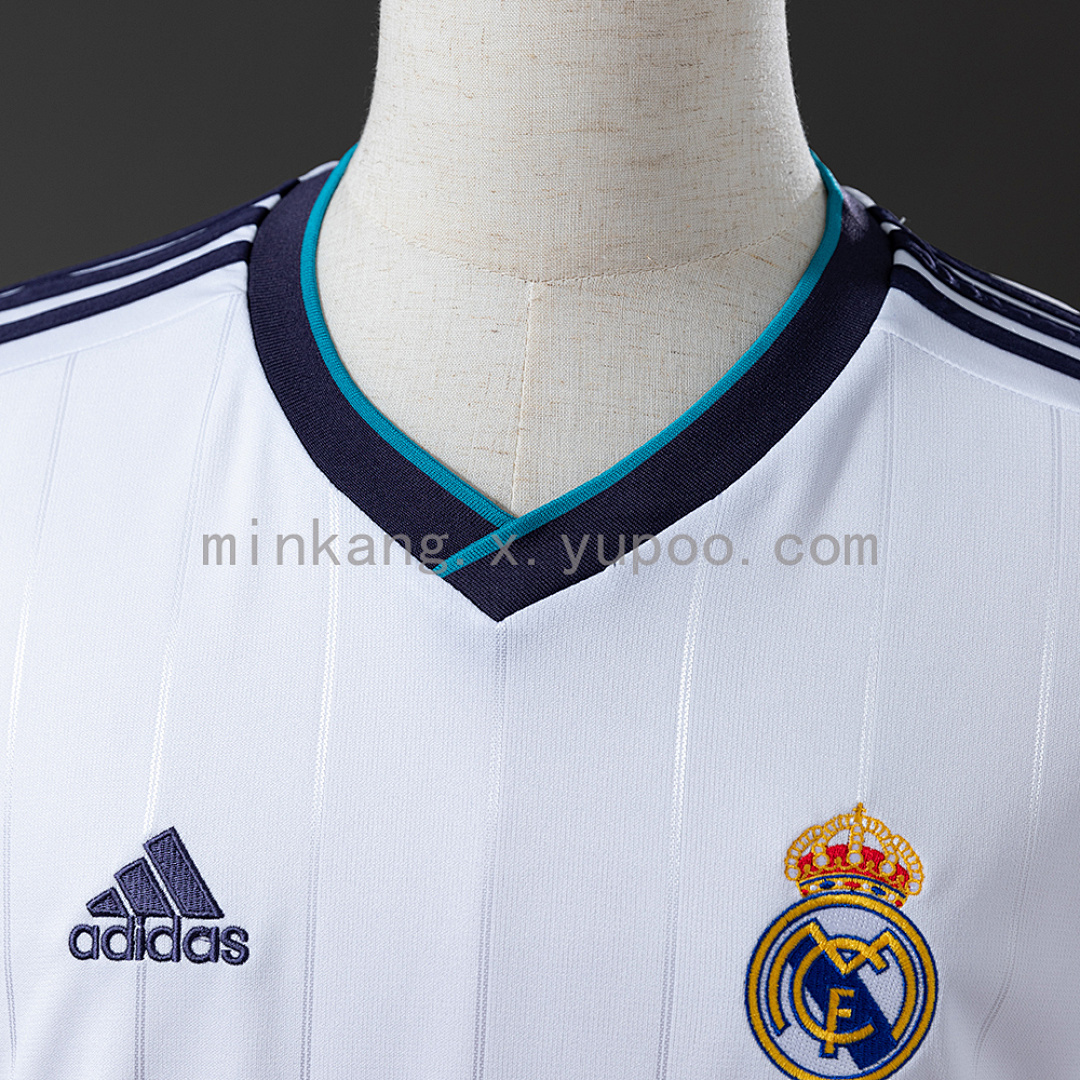 Retro Real Madrid 12/13 Long Sleeve Home S-XXL 3