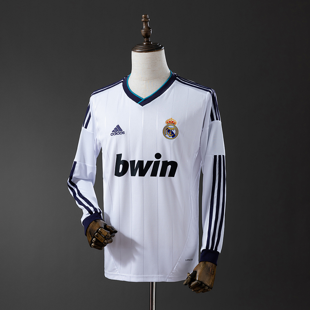 Retro Real Madrid 12/13 Long Sleeve Home S-XXL