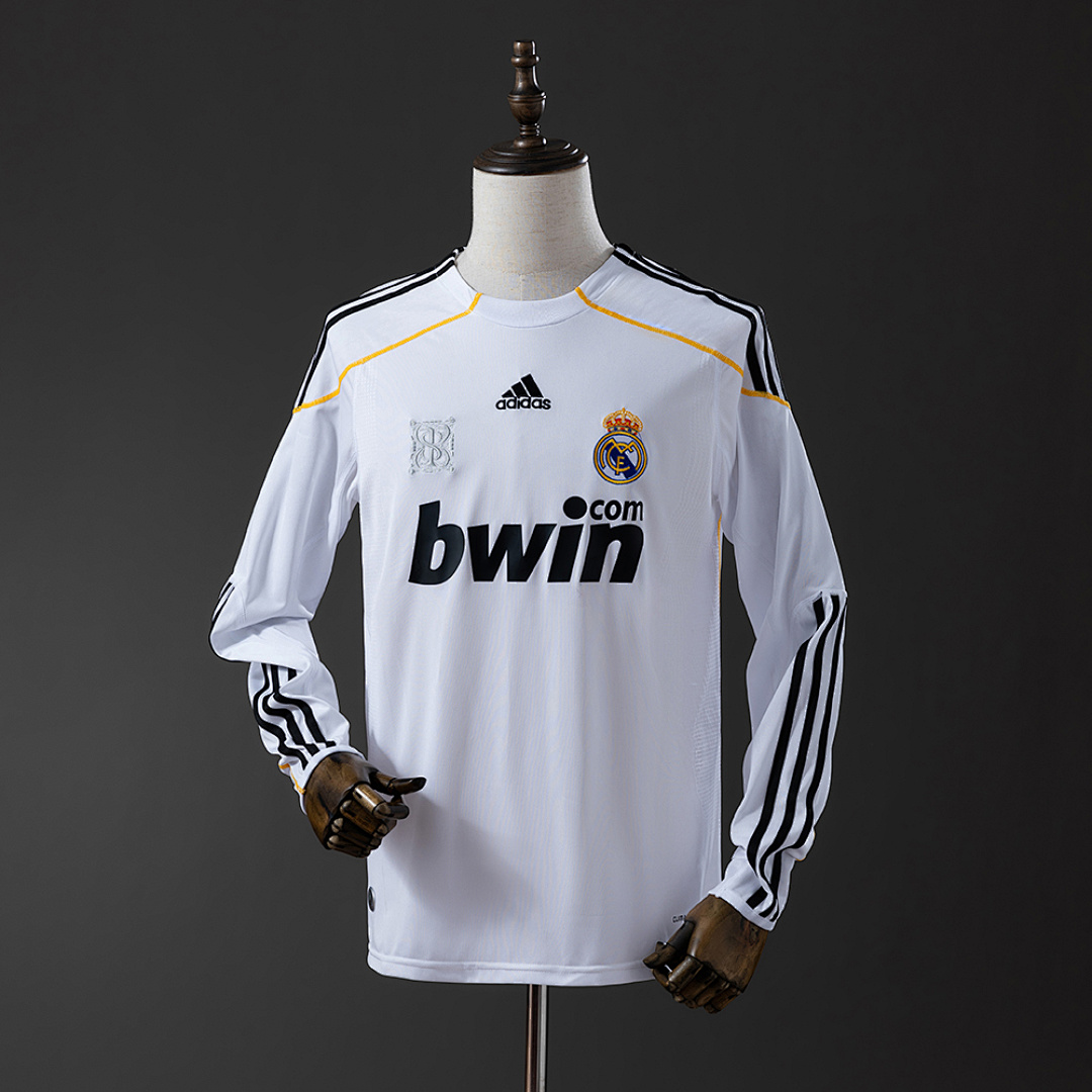 Retro Real Madrid 09/10 Long Sleeve Home S-XXL