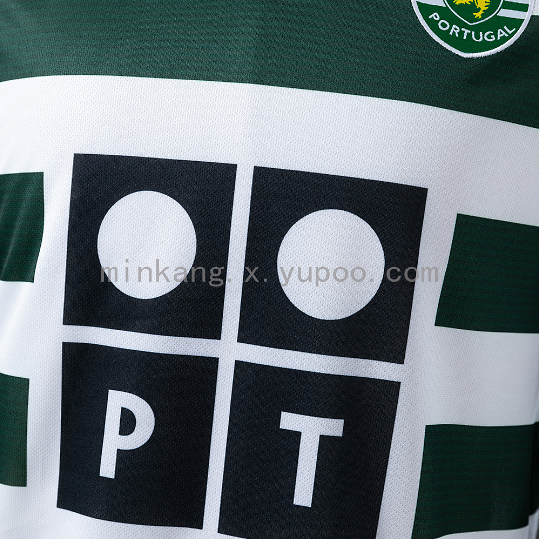 Retro Long Sleeve Sporting Lisbon 01/03 Home S-XXL 4