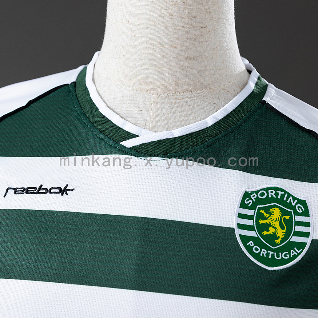 Retro Long Sleeve Sporting Lisbon 01/03 Home S-XXL 3