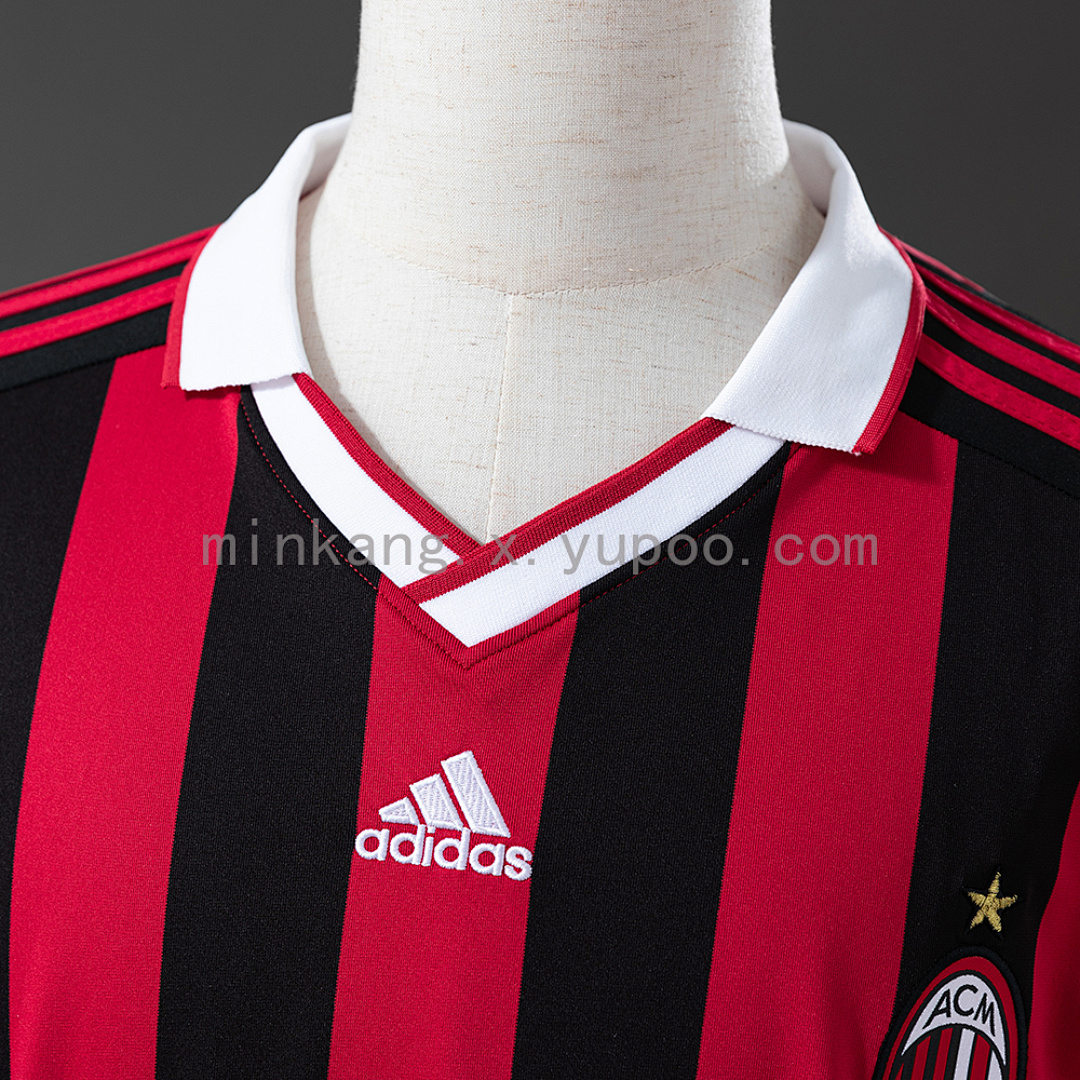 Retro long sleeve AC Milan 09/10 Home S-XXL 5
