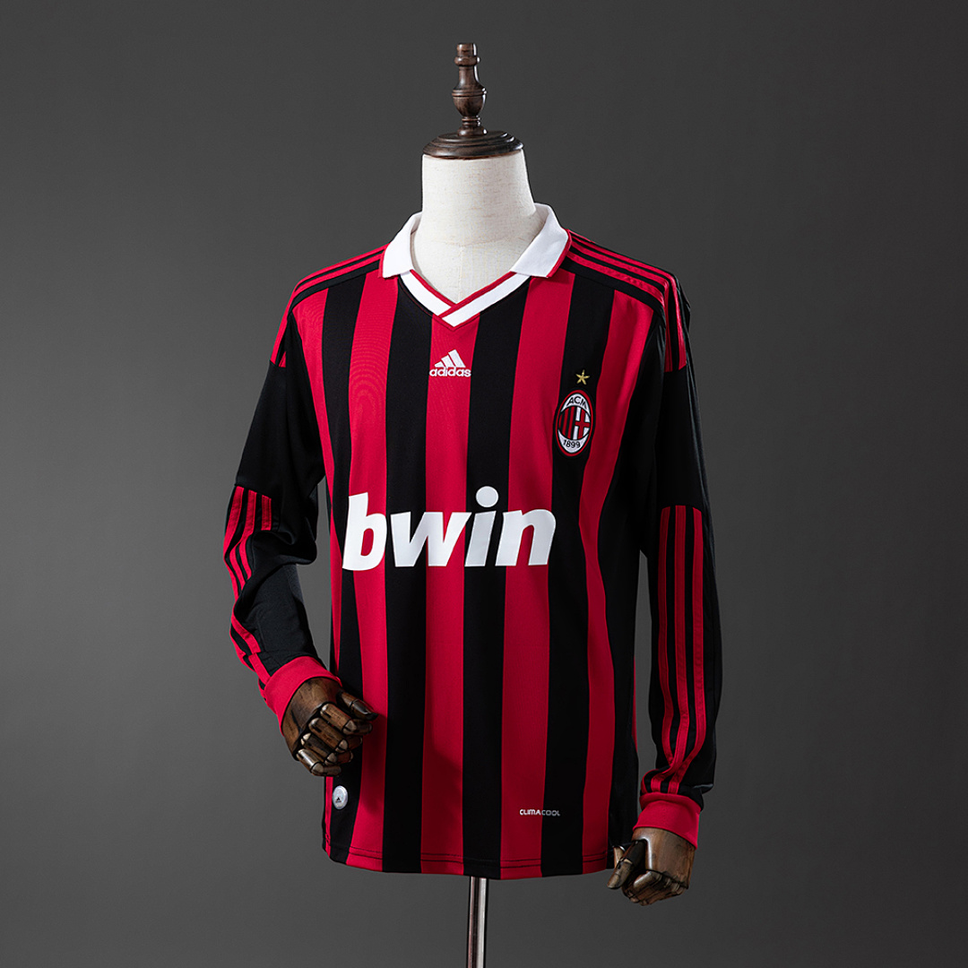 Retro long sleeve AC Milan 09/10 Home S-XXL