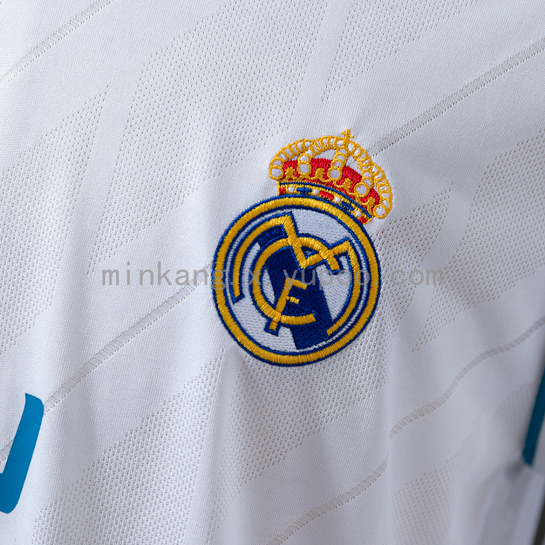 Retro Long Sleeve Real Madrid 17/18 Home S-XXL 4