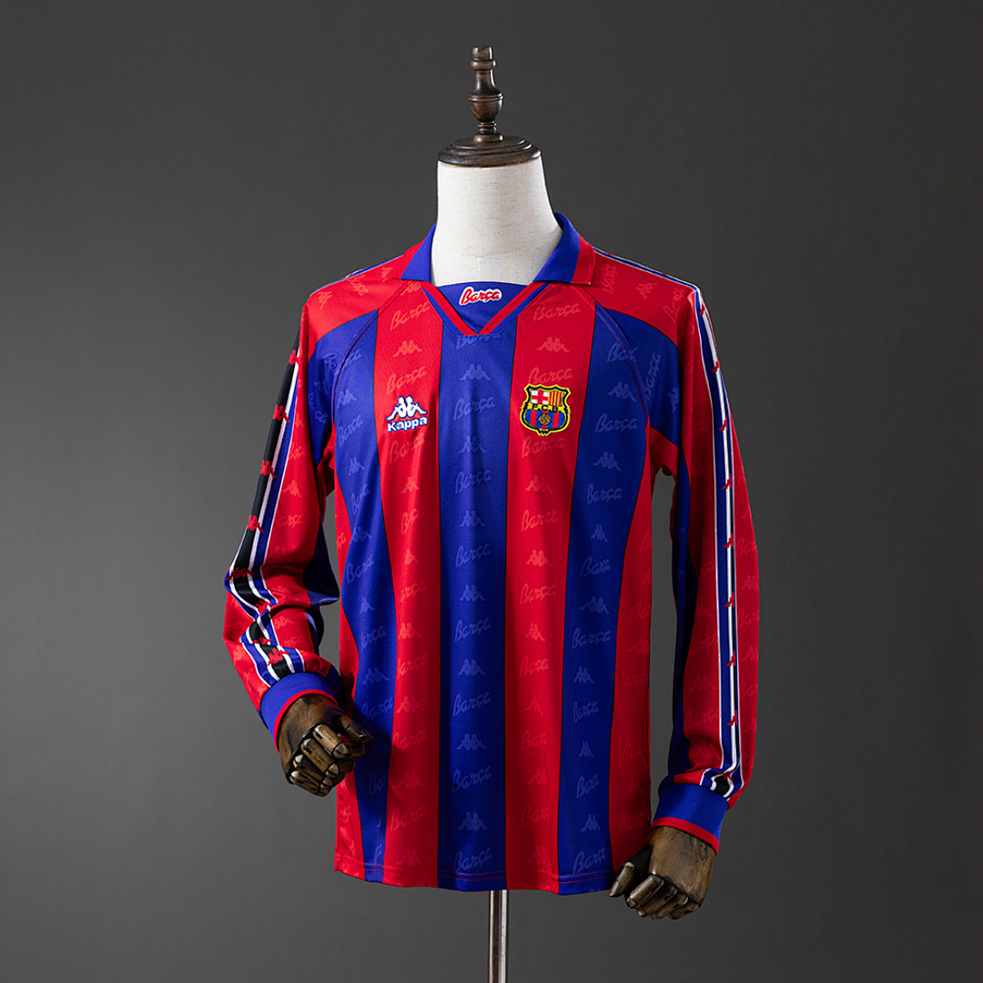 Retro long sleeve Barcelona 96/97 home S-XXL 7