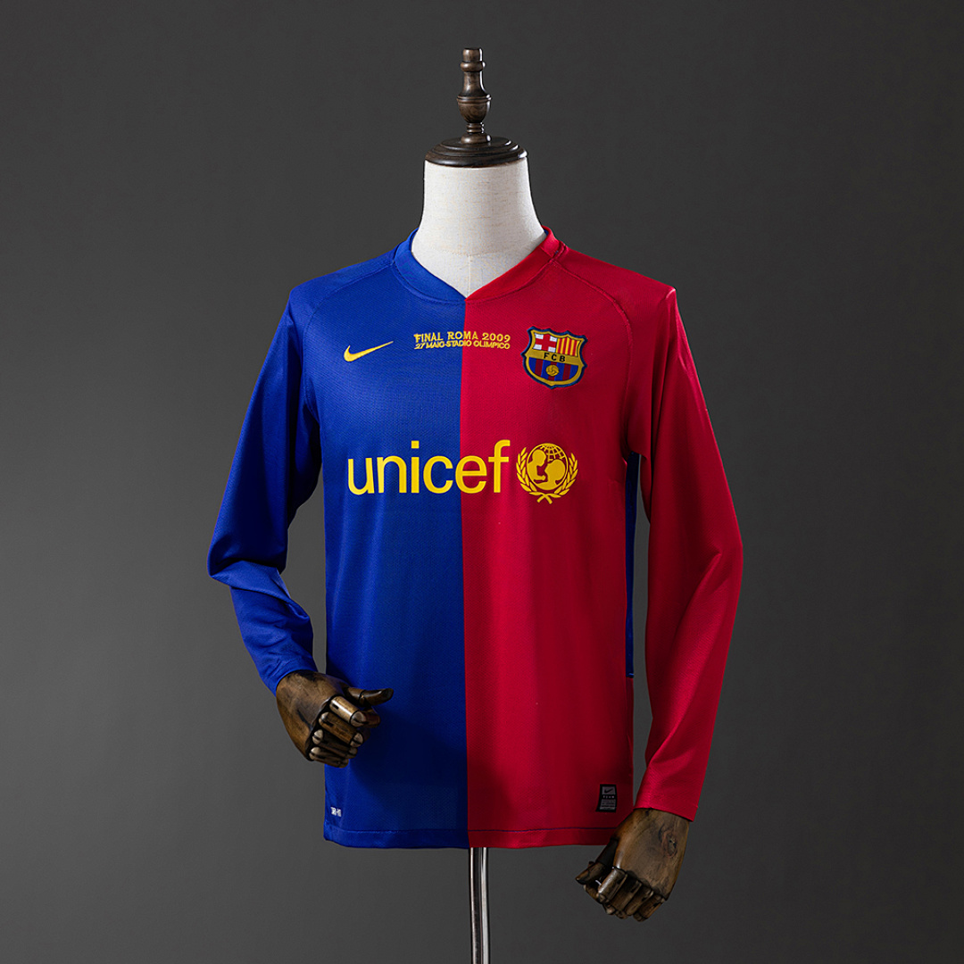 Retro long sleeves Barcelona 08/09 Champions League home S-XXL 8