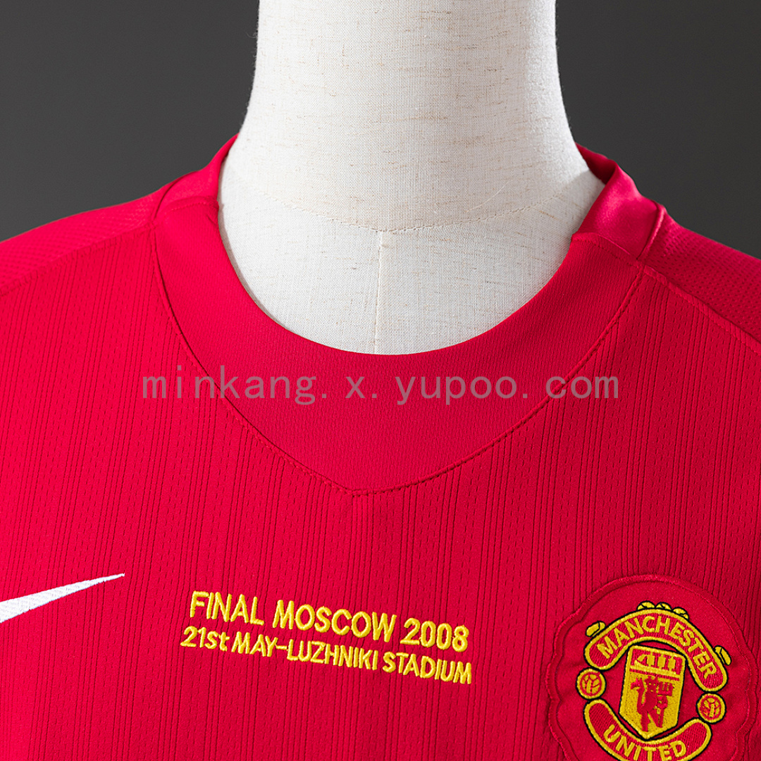 Retro long sleeve M-U 07/08 Champions League version home S-XXL 4