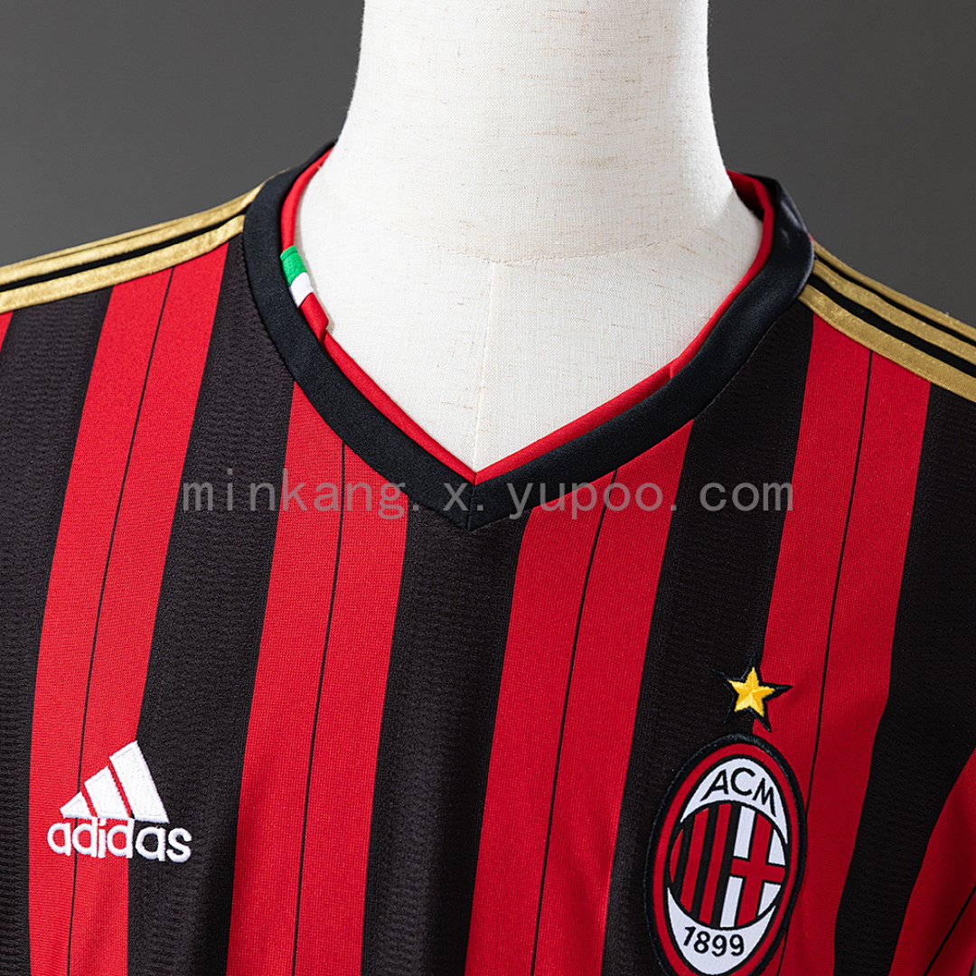 Retro long sleeve AC13/14 Milan home S-XXL 6