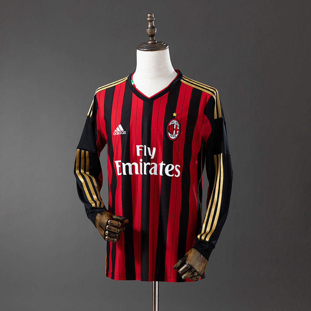 Retro long sleeve AC13/14 Milan home S-XXL 8