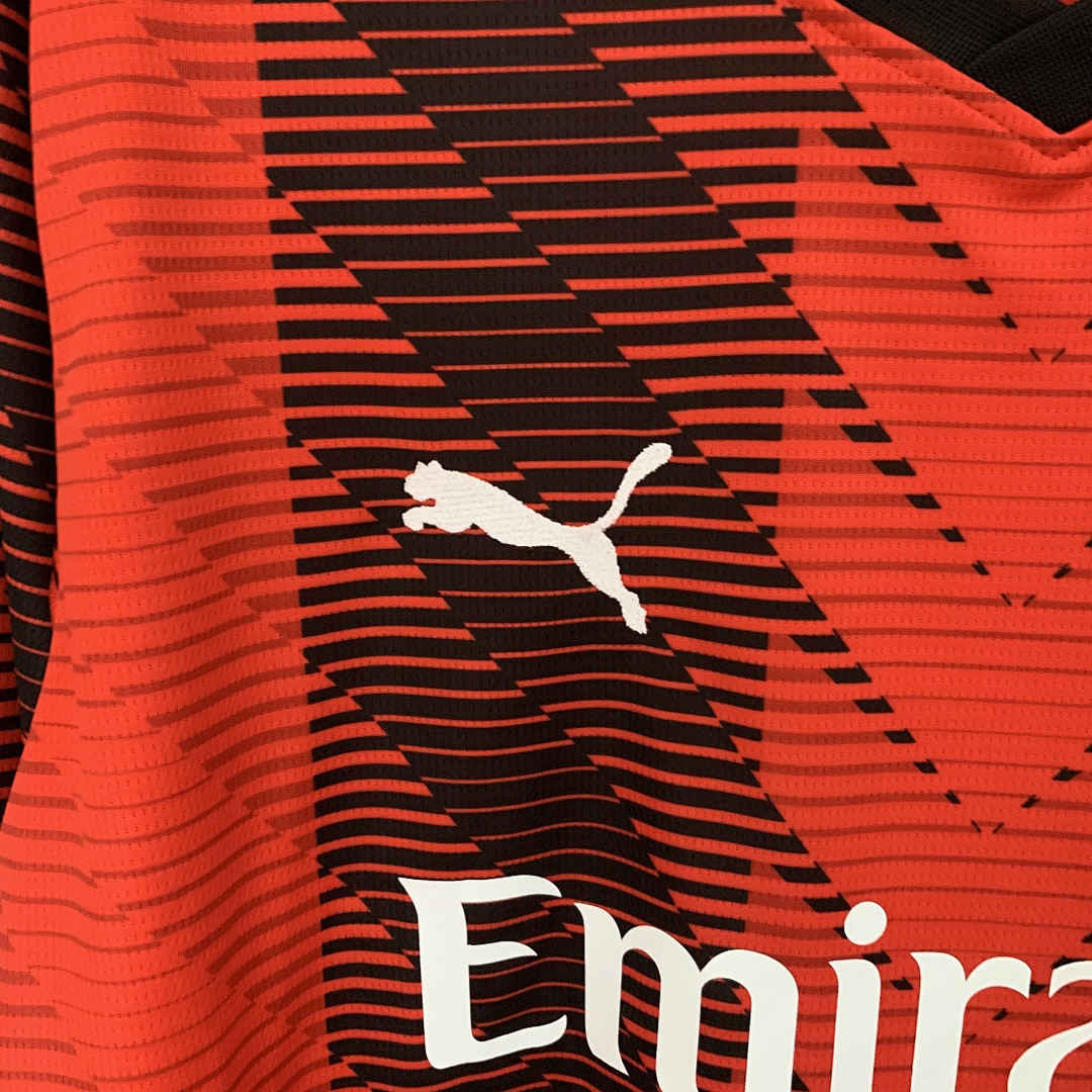 23/24 Long sleeve AC Milan home S-3XL 2