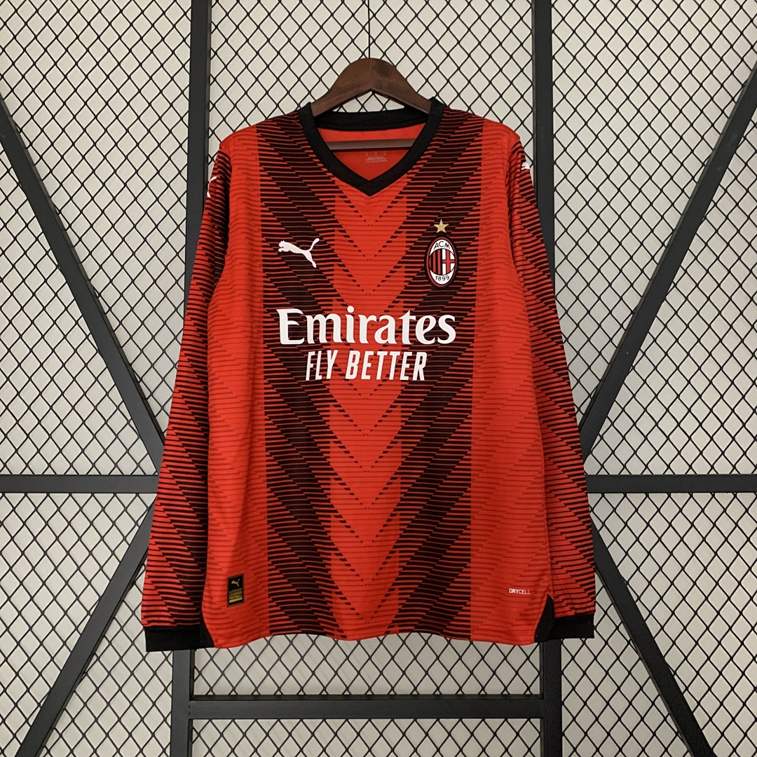 23/24 Long sleeve AC Milan home S-3XL 4