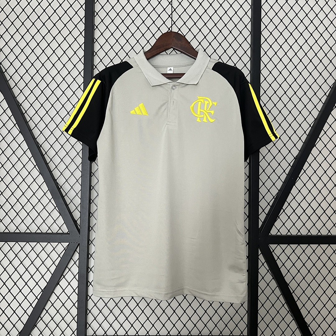 24/25 polo Flamengo Training Wear Gray S-XXL 3