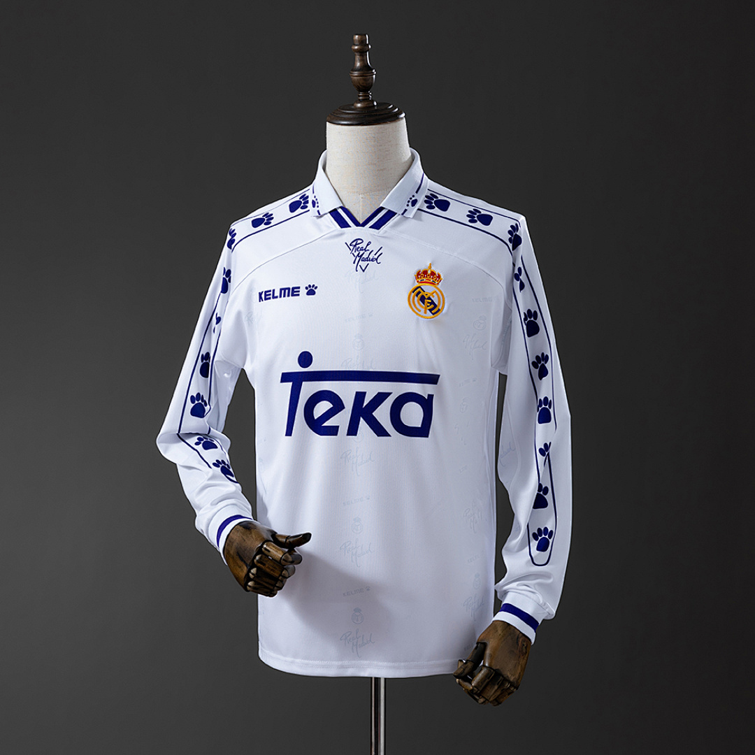 Retro long sleeve Real Madrid 94/96 home S-XXL 8