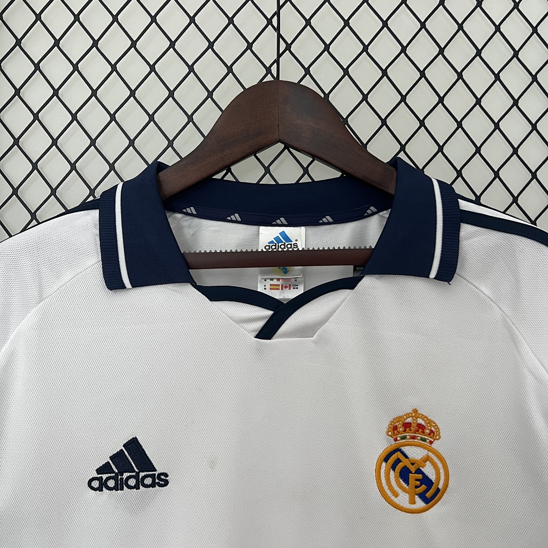 Retro long sleeve Real Madrid 00/01 Home S-XXL 7