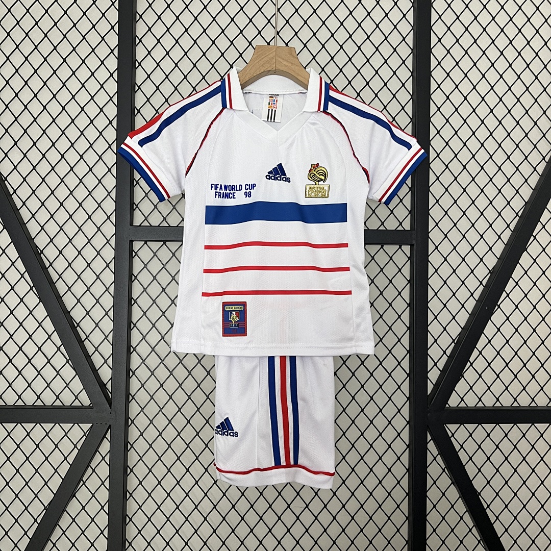 kids France 1998 away size: 16-28 6