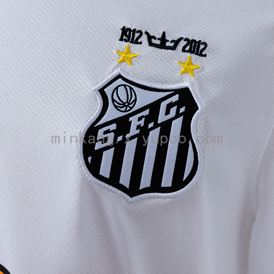 Retro Long Sleeve Santos 11/12 Home S-XXL 5