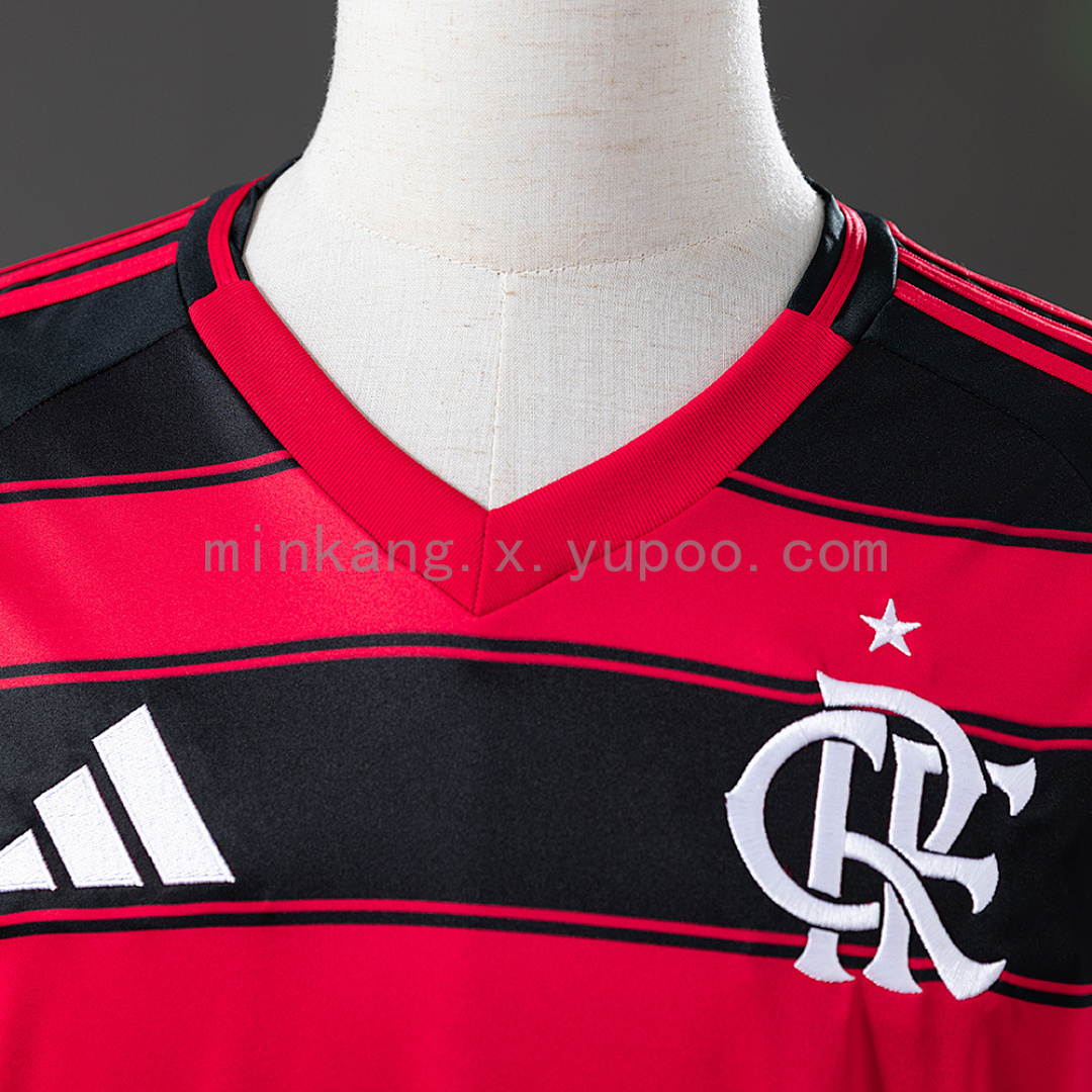 25/26 Long sleeve Flamengo Home S-4XL 6