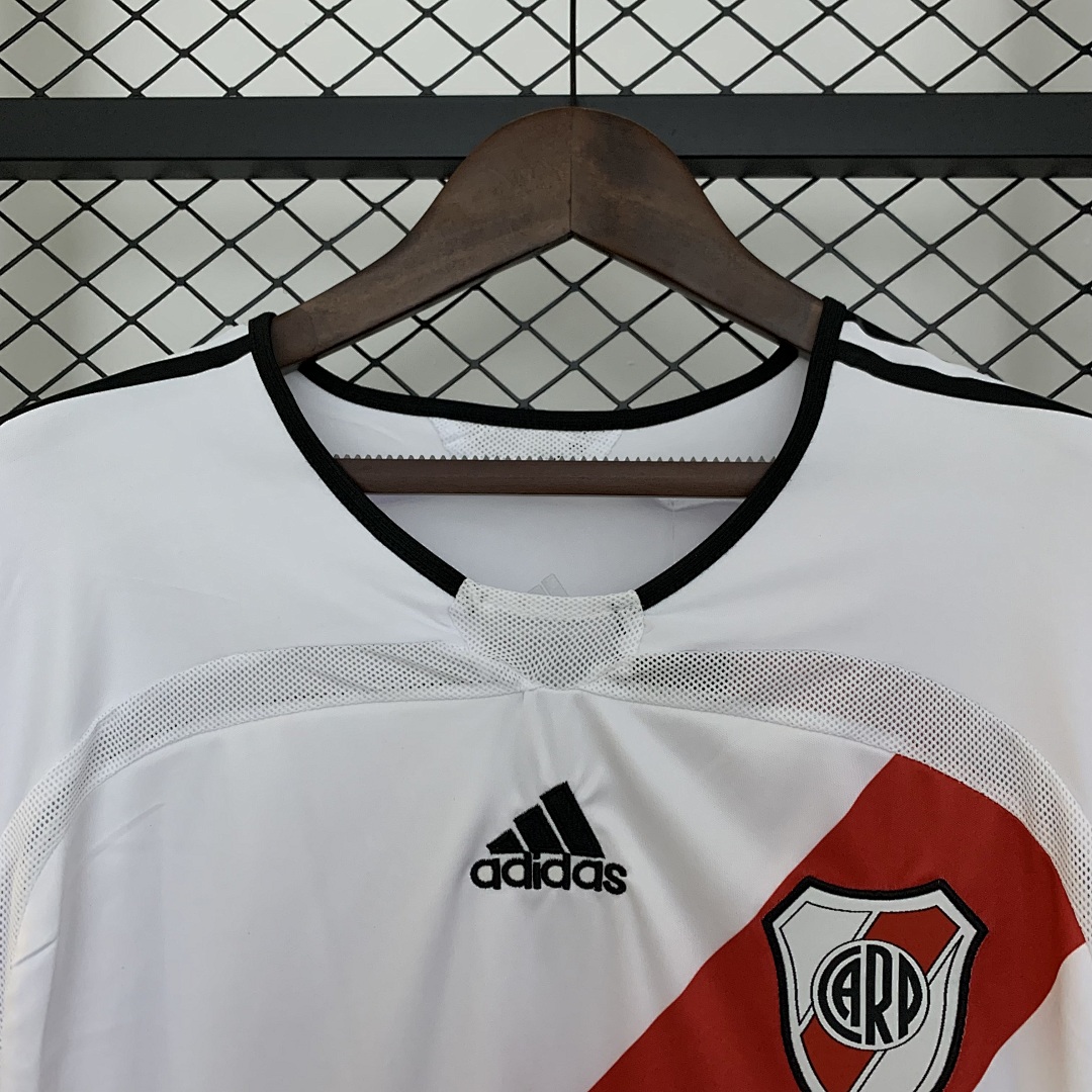 Retro Long Sleeve River Plate 06/07 Home S-XXL 8