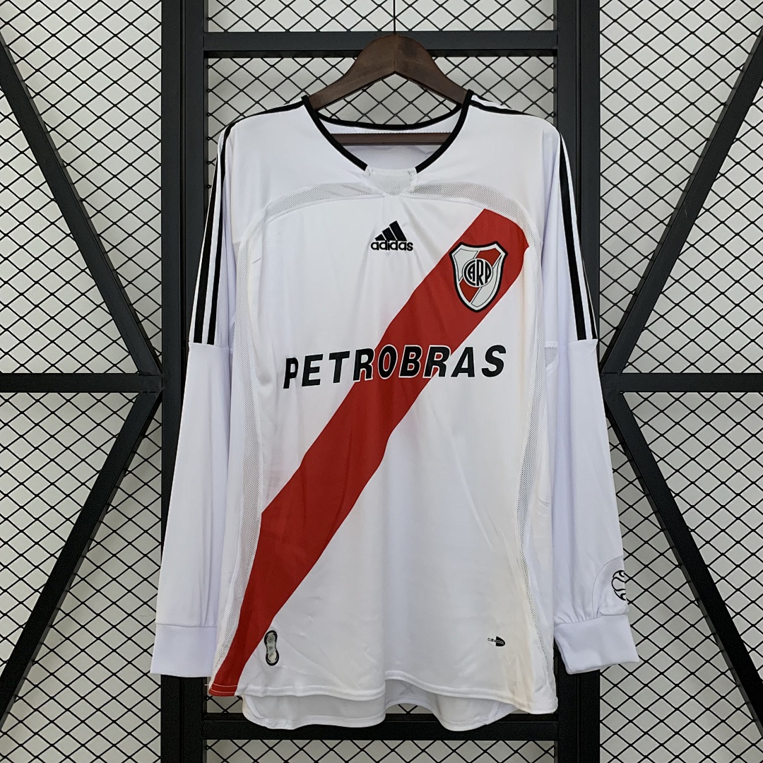 Retro Long Sleeve River Plate 06/07 Home S-XXL 9