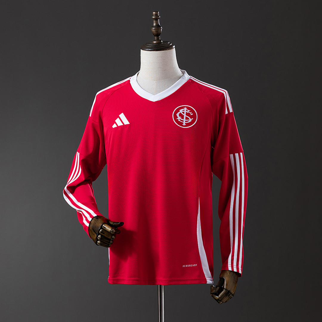 25/26 Long sleeve Brazil Internacional Home S-4XL 8