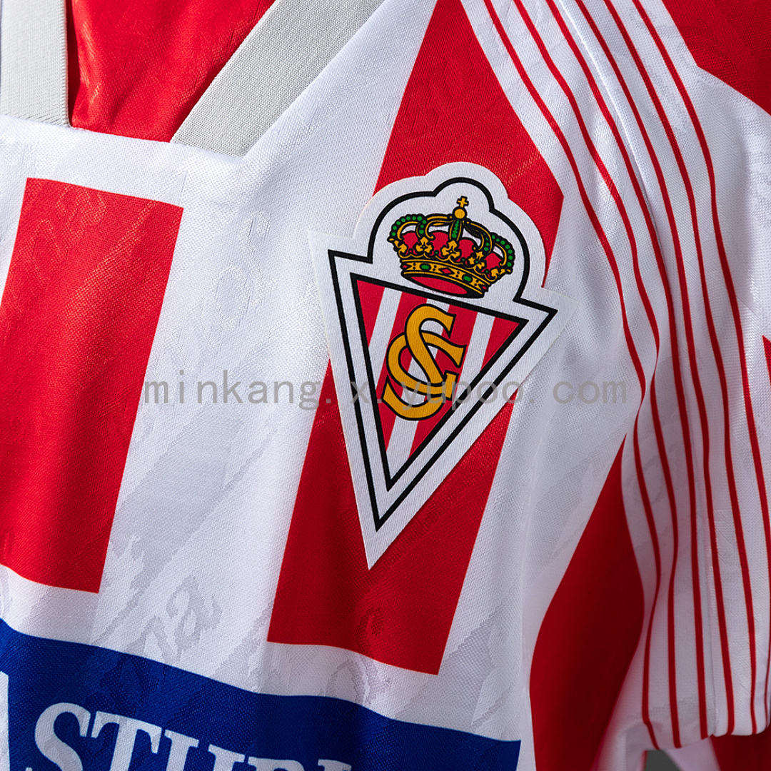 Retro 94/95 Sporting Gijon Home Size S-XXL 6