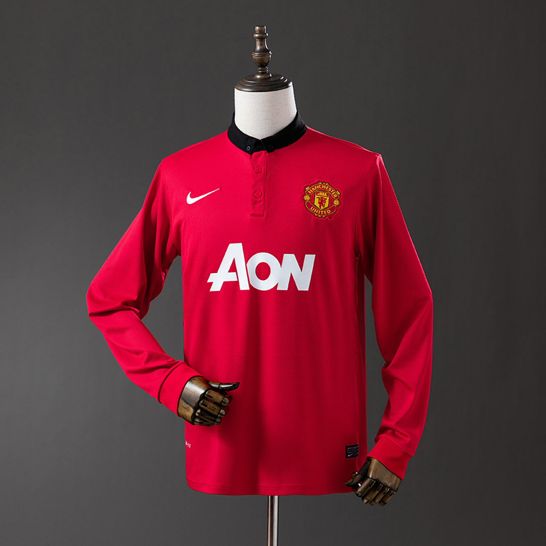 Retro Long Sleeve M-U 13/14 Home S-XXL