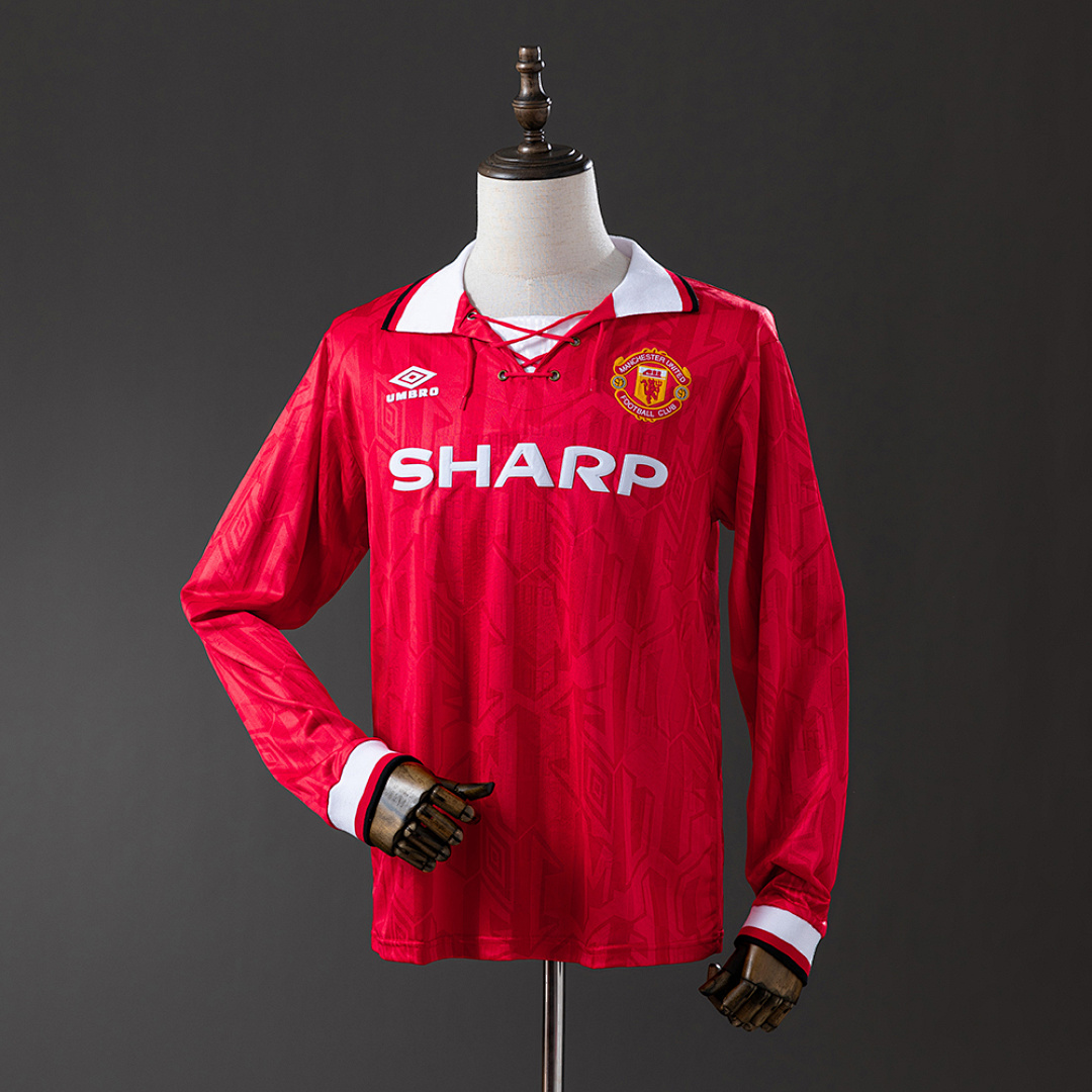 Retro Long Sleeve M-U 92/94 Home S-XXL 8