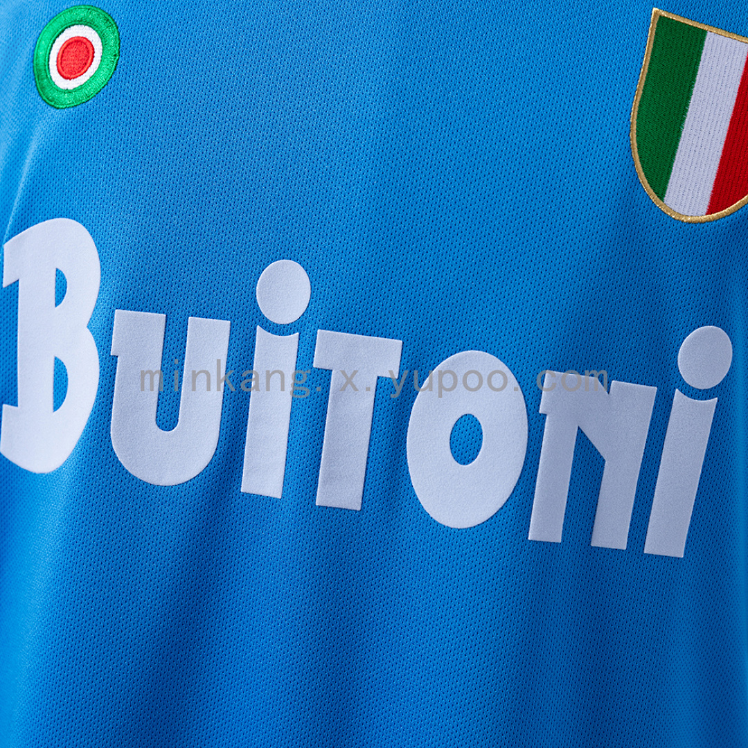 Retro Long Sleeve Napoli 87/88 Home S-XXL 5