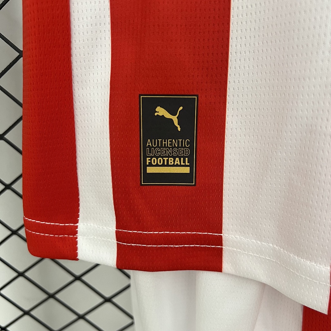 25/26 Kids Sporting Gijon Home Size: 16-28 10