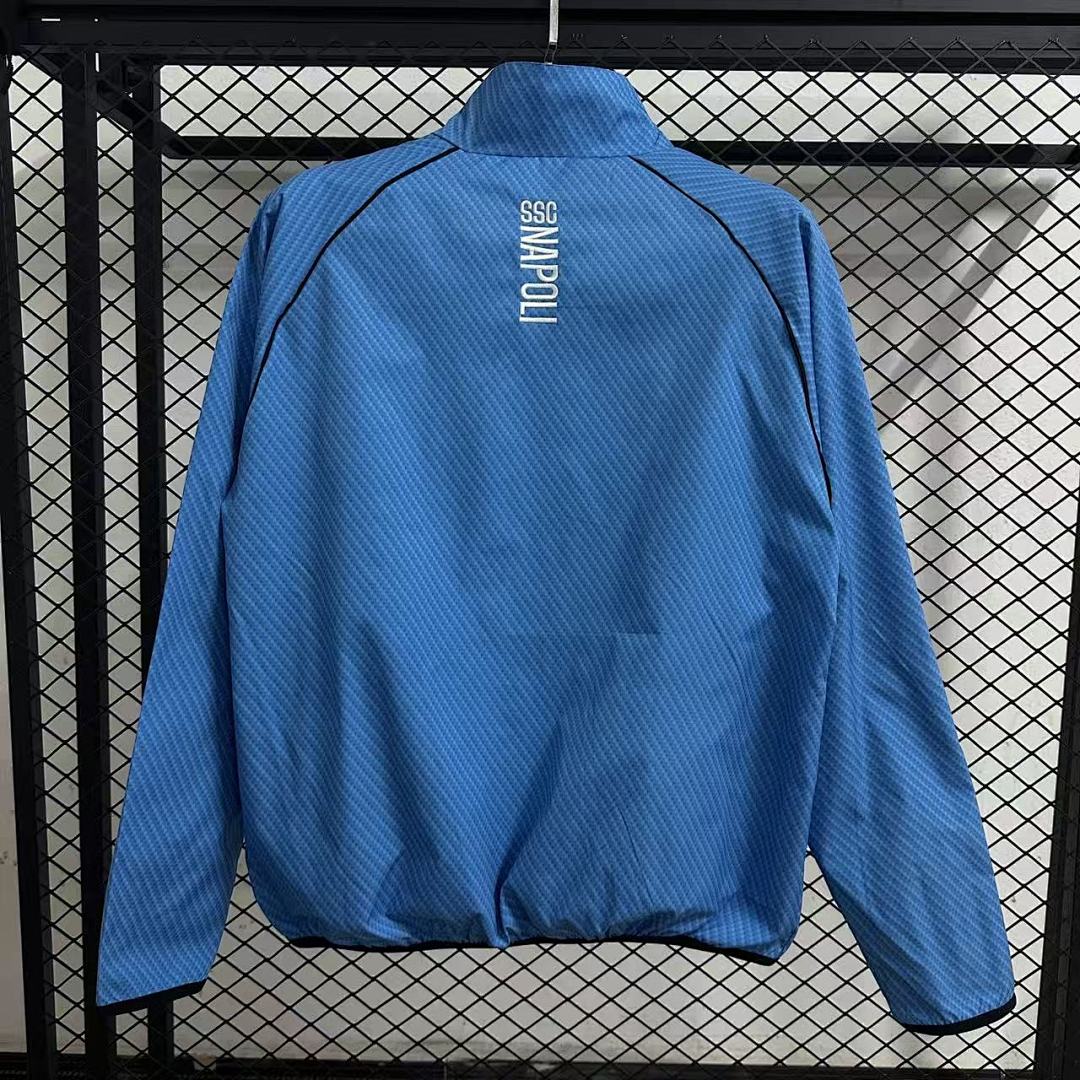 25/26 Napoli pad printed blue waterproof windbreaker 3
