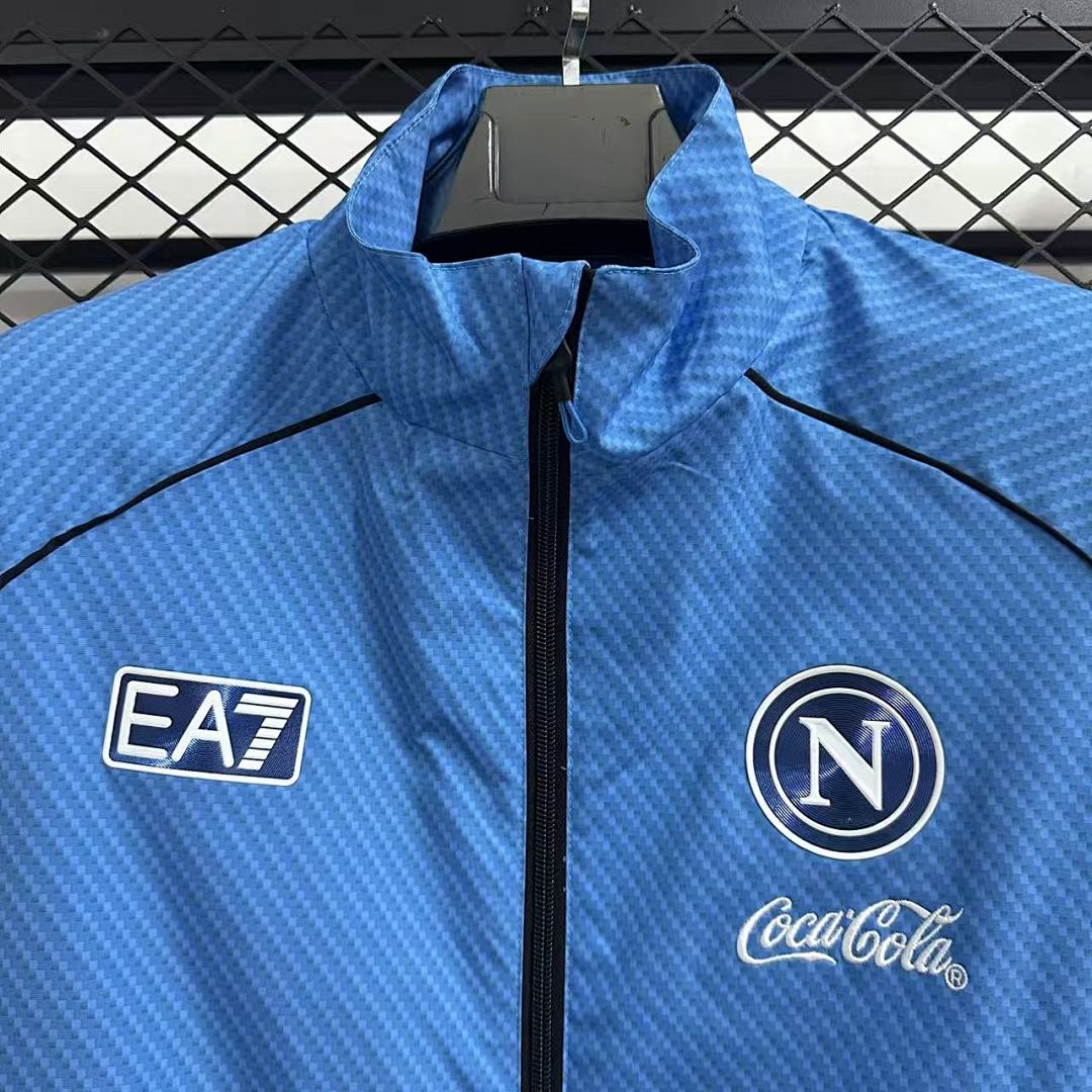 25/26 Napoli pad printed blue waterproof windbreaker 6