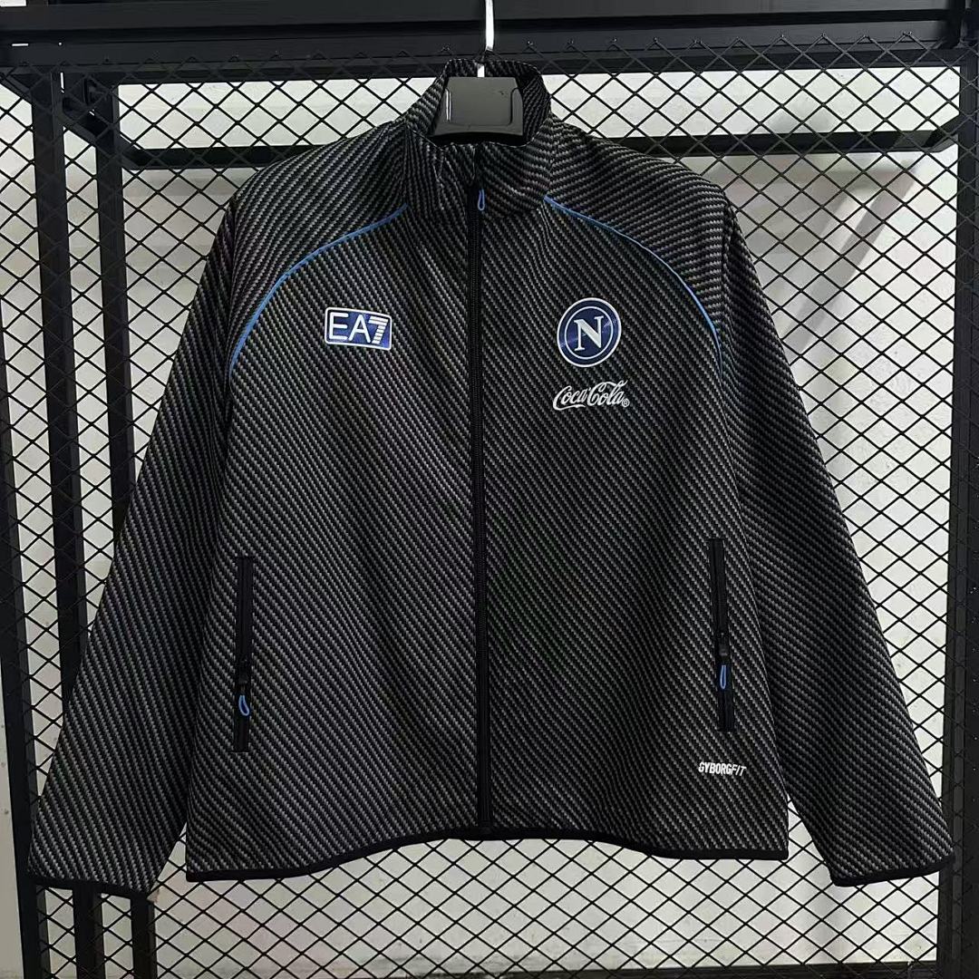 25/26 Napoli pad printed black waterproof windbreaker 7