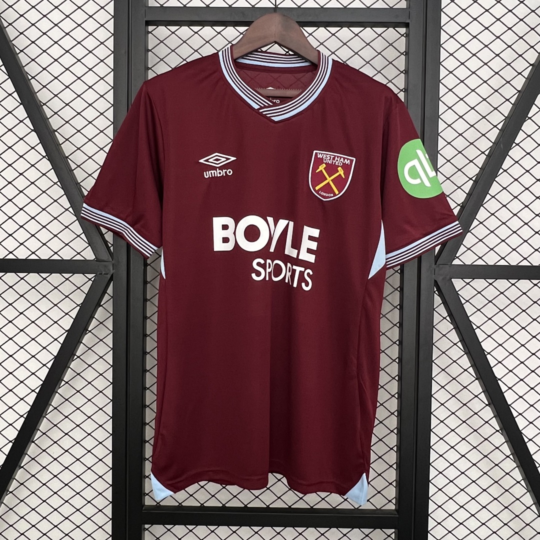 25/26 West Ham United Home S-4XL